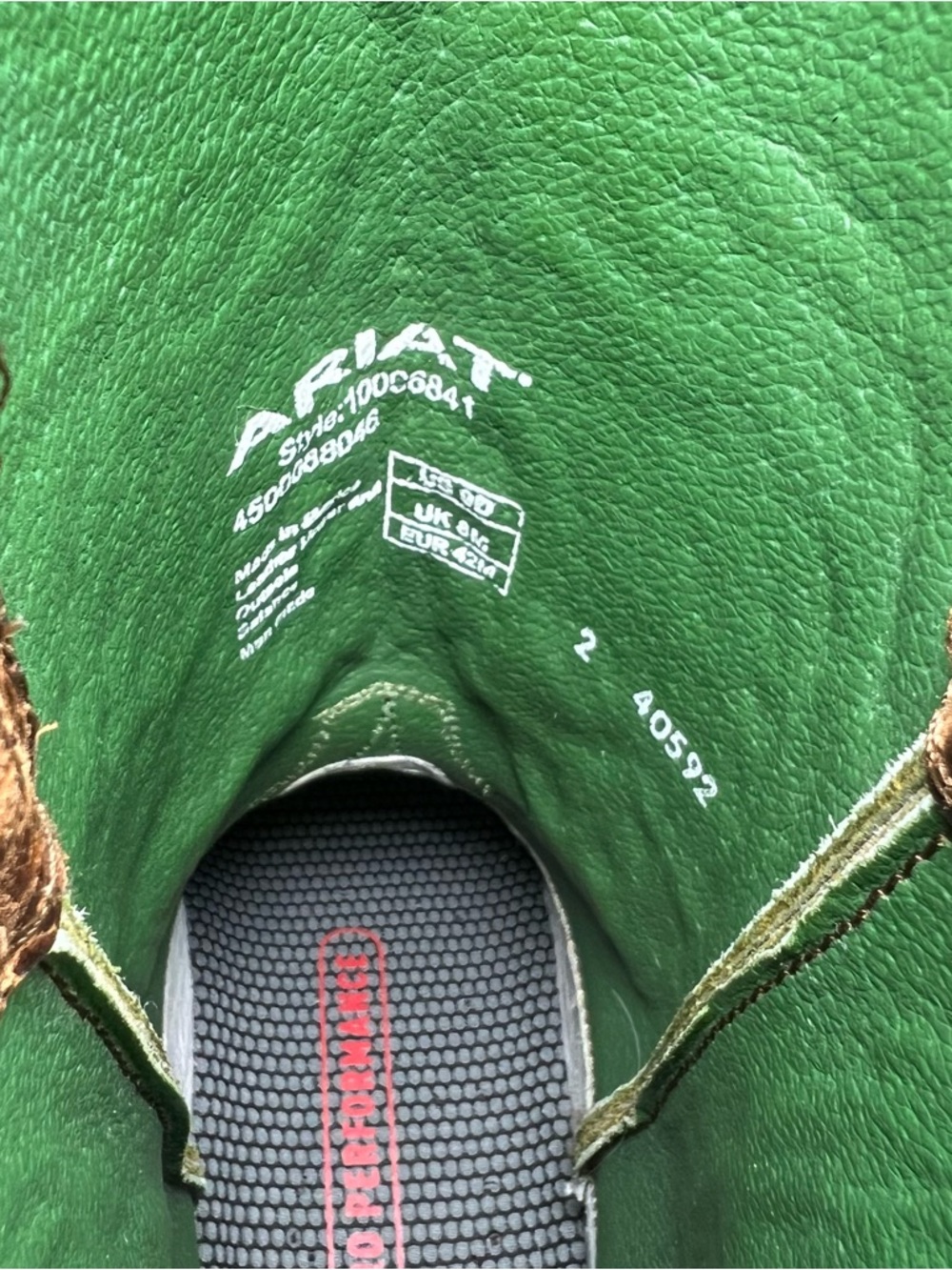 ARIAT MEN'S MESTENO WESTERN BOOTS - SQUARE TOE size 9 - Picture 7 of 12